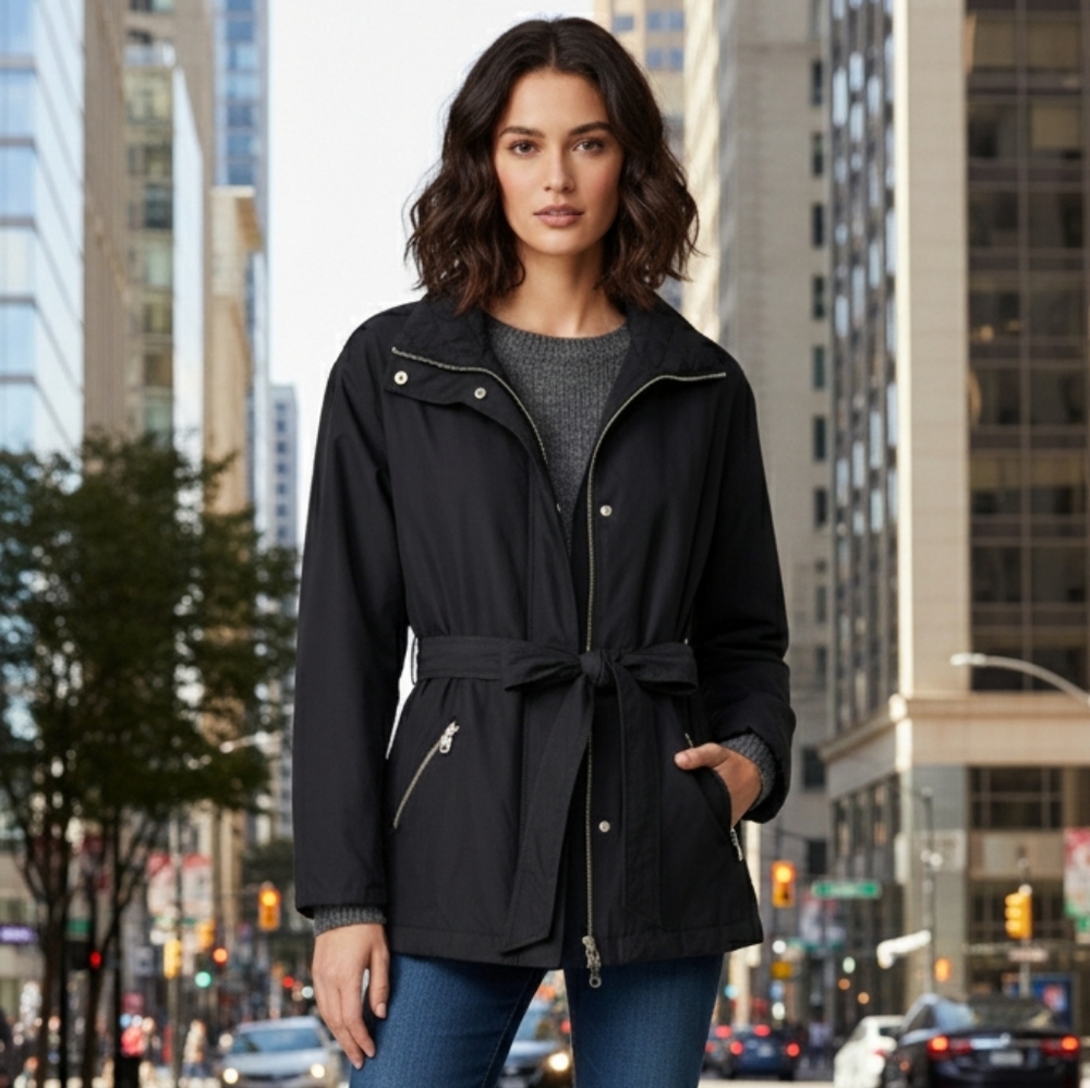 Andrew Marc Women's Large Black‎ Utility Jacket